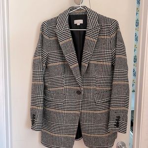 LOFT - Plaid Modern Blazer